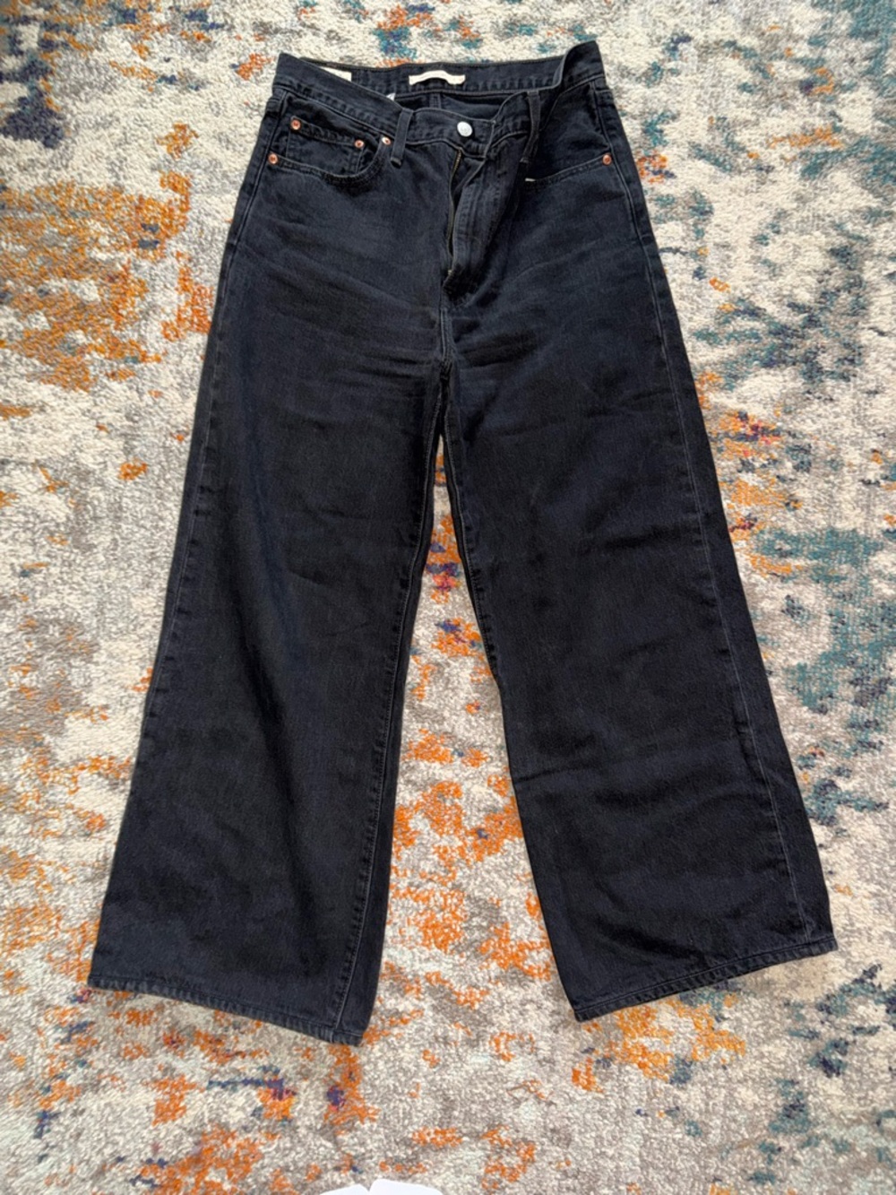 Levi Women’s Black Wide-Leg Jeans